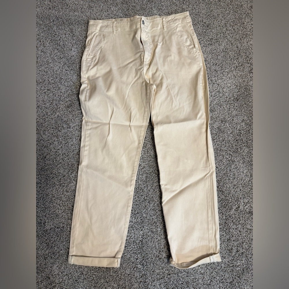 PAIGE Women's Tan Chinos